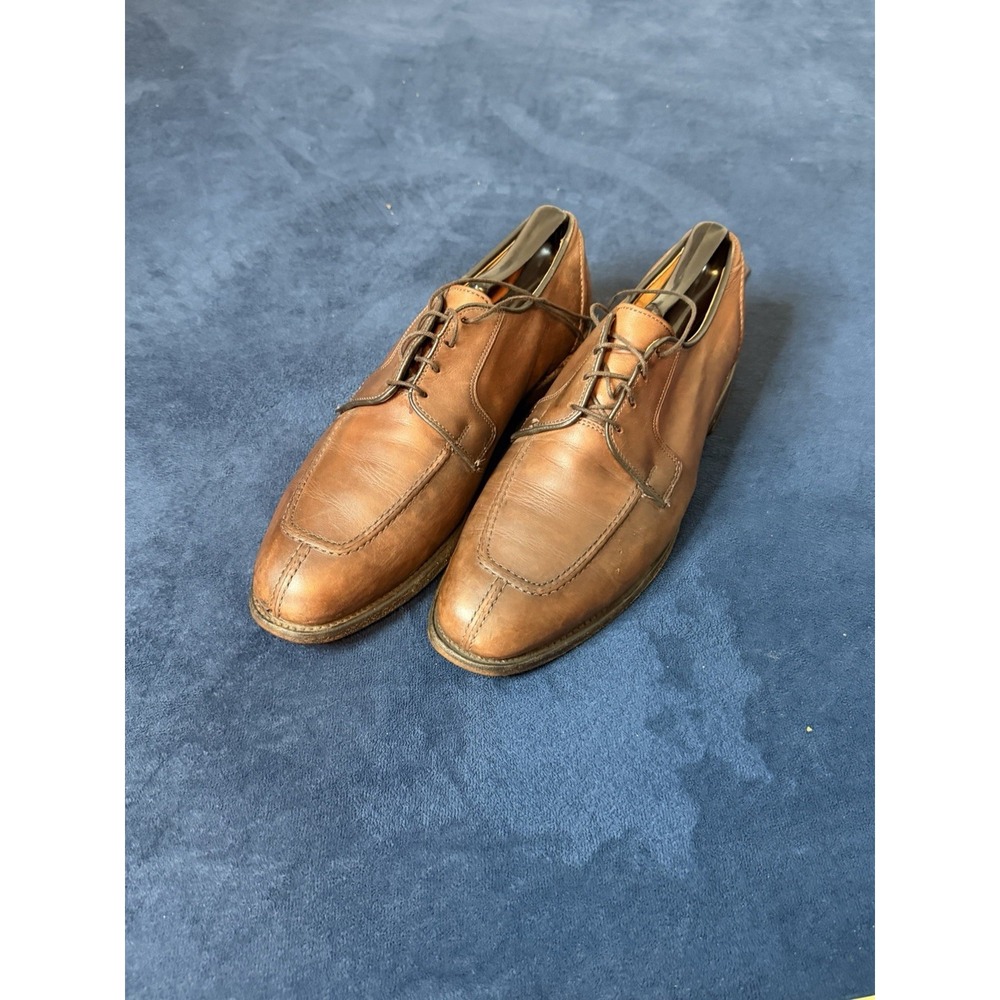Allen Edmonds Split Toe Derby Oxford Dress Shoes Men’s Sz 10D Brown Cognac